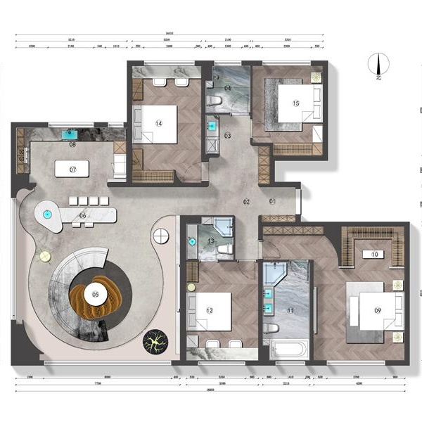 230平米戶型平面布置圖_看圖王 230平米戶型平面布置圖_看圖王